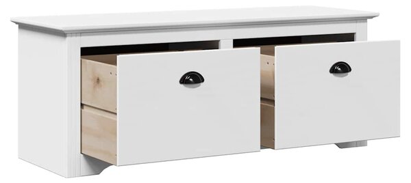 Előszobai pad "BODO" Fehér 114x40x45 cm