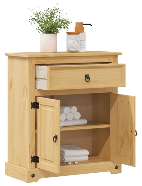 Corona tömör fenyőfa fürdőszobaszekrény 70 x 33 x 80 cm