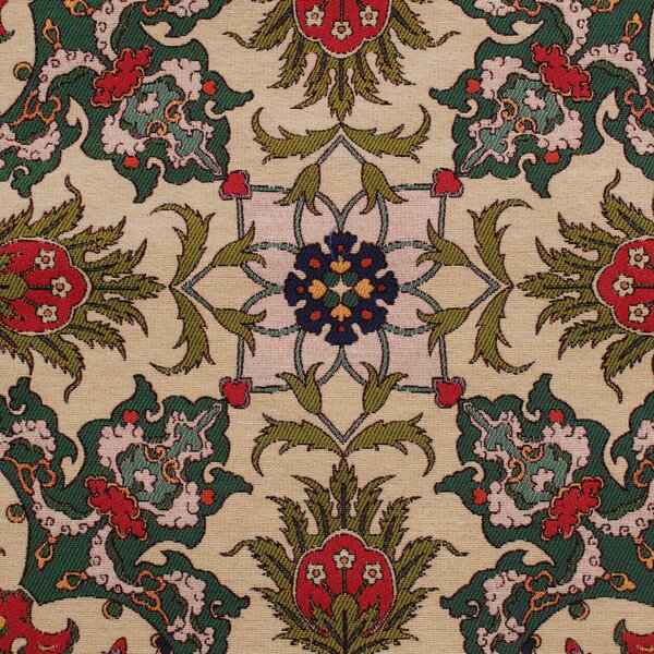 Krém díszpárna 45x45 – Keleti ornament