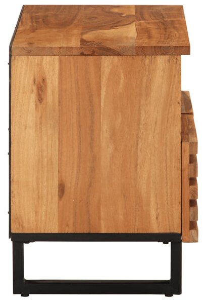 Tömör akácfa TV-szekrény 70 x 34 x 46 cm