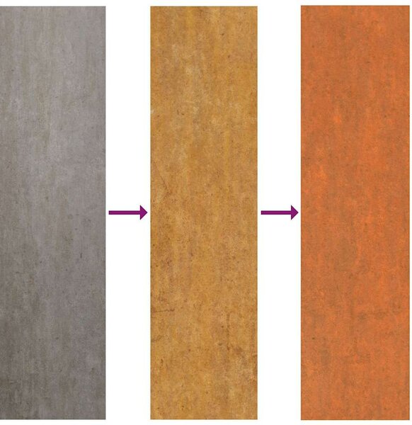 Rozsda színű corten acél kerti magaságyás 100 x 40 x 45 cm