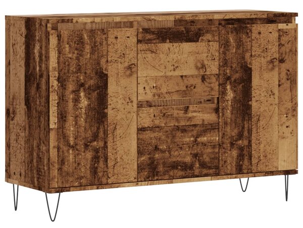 Antik fa színű szerelt fa tálalószekrény 101,5 x 35 x 70 cm
