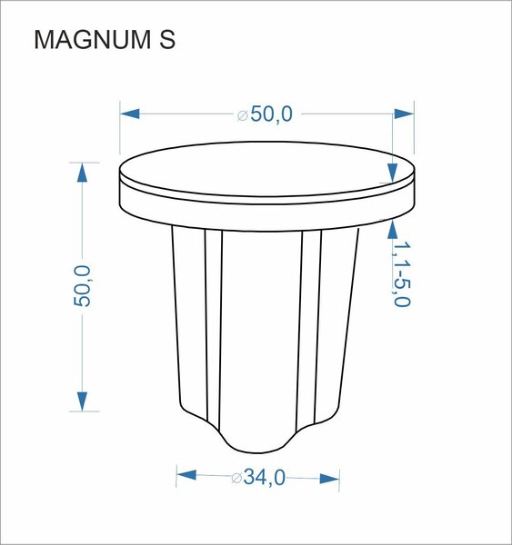 Magnum S dohányzóasztal – fehér márvány / natúr