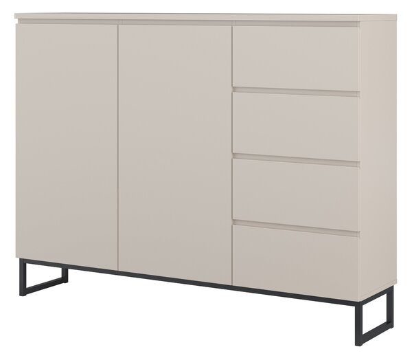 Komód Velsora 104, Laminált forgácslap, 114x150x35cm, Kasmír