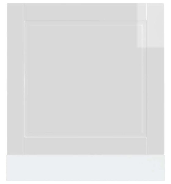 Mosogatógép panel Porto magasfényű fehér 60x1,5x57 cm gépi fa