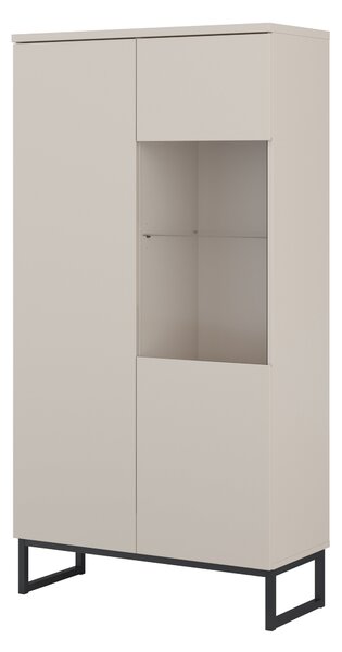 Könyvespolc Velsora 105, Zárt, Ajtókkal, Laminált forgácslap, 154x80x35cm, Kasmír