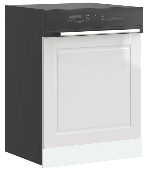 Mosogatógép panel Porto magasfényű fehér 60x1,5x57 cm gépi fa