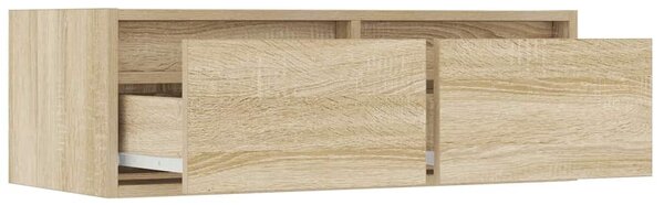 TV szekrény LED világítással sonoma tölgyfa 75x35,5x25 cm