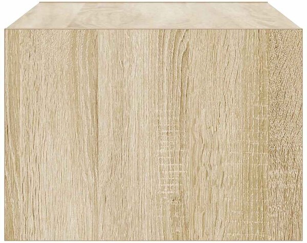 TV szekrény LED világítással sonoma tölgyfa 75x35,5x25 cm