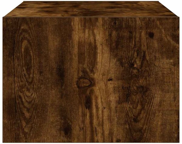 TV szekrény LED világítással füstölt tölgy 75x35,5x25 cm