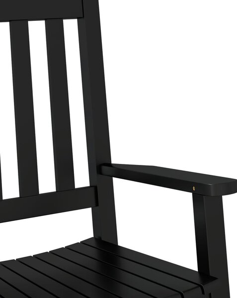 Fekete tömör nyárfa gyerekhintaszék