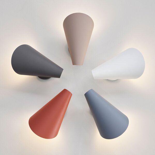 Fali Lámpa Vibia, I.Cono, dimmable, Szürke, Hálószoba, Műanyag, Modern