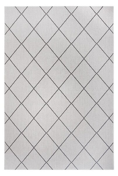 London fekete-szürke kültéri szőnyeg, 160x230 cm - Ragami