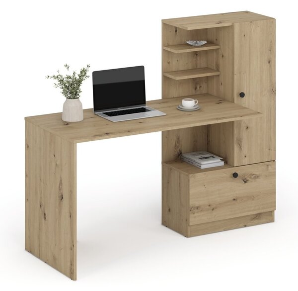 Hobas polcos íróasztal (Szín: artisan tölgy)