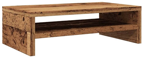 Régi fa forgácslap monitorállvány 42 x 24 x 13 cm