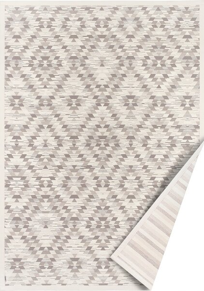 Vergi fehér-szürke kétoldalas szőnyeg, 70 x 140 cm - Narma