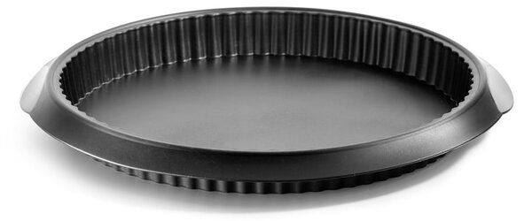 Fekete szilikon quiche sütőforma, ⌀ 28 cm - Lékué