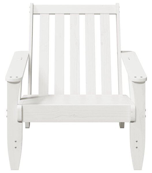 Kerti adirondack szék fehér 75x77x77 cm tömör fa fenyőfa