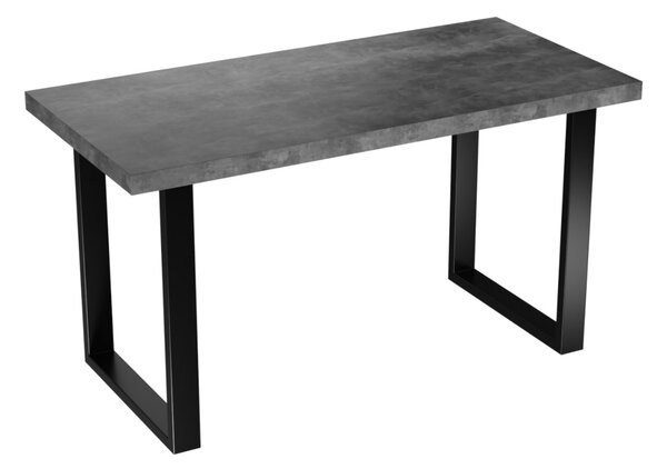 VANE étkezőasztal, 100x60x75, sötét beton