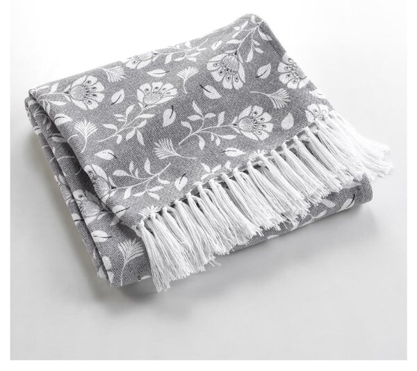 Szürke takaró 125x150 cm Flavie – douceur d'intérieur