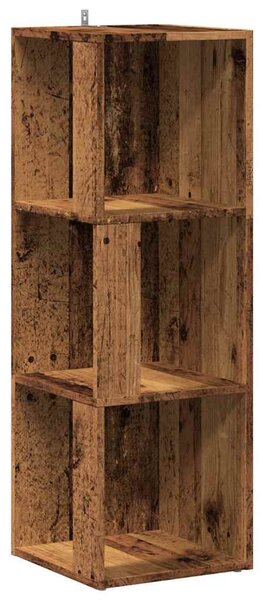 Antik fa szerelt fa sarokszekrény 33 x 33 x 100 cm