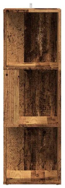 Antik fa szerelt fa sarokszekrény 33 x 33 x 100 cm