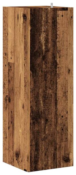 Antik fa szerelt fa sarokszekrény 33 x 33 x 100 cm
