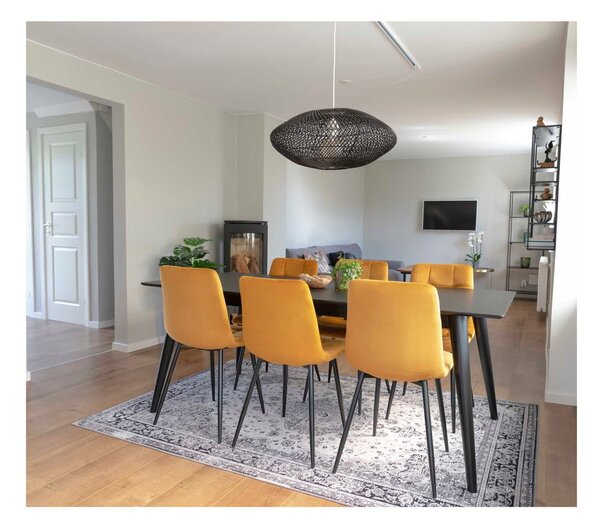 Sárga kárpitozott étkezőszék szett 2 db-os Middelfart – House Nordic