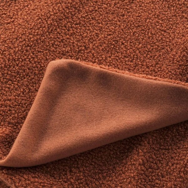 Pirosas narancssárga fleece takaró 180x220 cm Curly Wooly – douceur d'intérieur