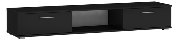 ARIDEA TV asztal, 176x28x40, fekete mat