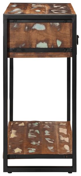 Konzolasztal többszínű 100x35x75cm tömörfa újrahasznosított fa