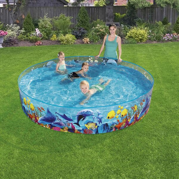 Bestway 244cm merevfalú Gyerekmedence (POL247) - kék