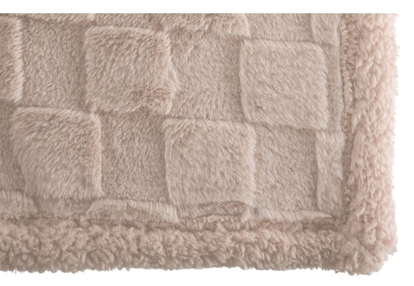 Bézs mikroplüss takaró 150x200 cm Rava – Tiseco Home Studio