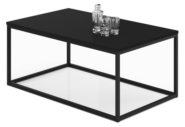 NARISA dohányzóasztal, 100x43x60, fekete