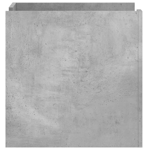 Betonszürke szerelt fa éjjeliszekrény 45 x 50 x 50 cm