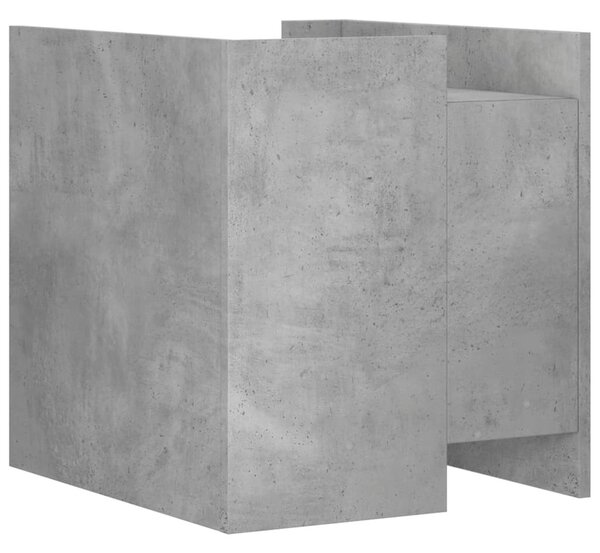 Betonszürke szerelt fa éjjeliszekrény 45 x 50 x 50 cm