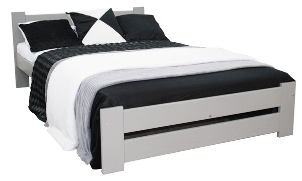 OLA ágy + ágyrács, 140x200, szürke