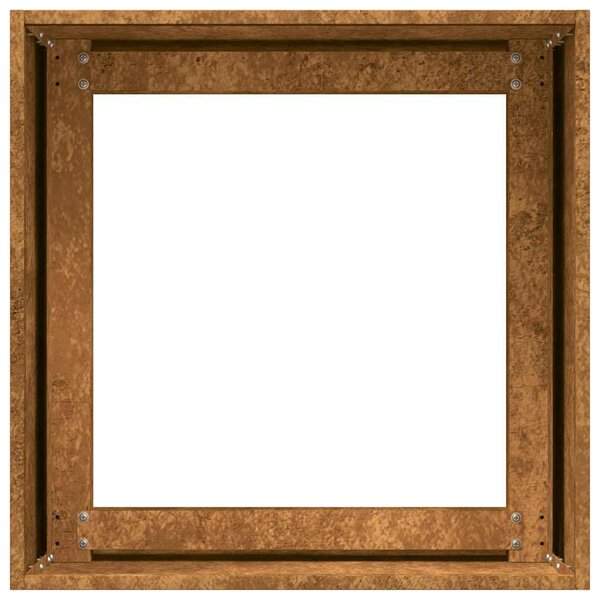 Ültető rozsdás 40x40x40 cm időjárásálló acélból
