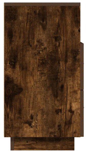 2 db füstös tölgy színű éjjeliszekrény 2 fiókkal 36x36x68 cm