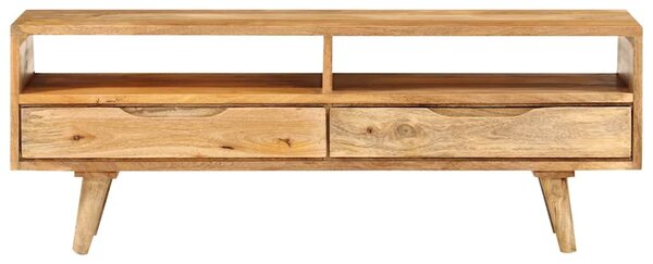 Tömör mangófa TV-szekrény 110x30x41 cm