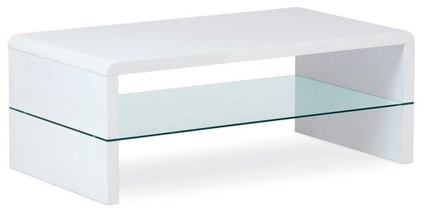 Dohányzóasztal 110 × 60 × 40 cm, MDF, fehér AHG-402 WT