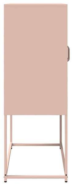 Highboard rózsaszín 68x39x107 cm Acél