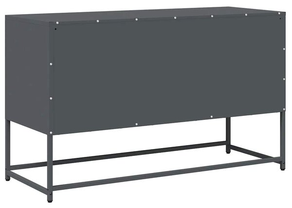 Antracit hidegen hengerelt acél TV-szekrény 100,5x39x60,5 cm
