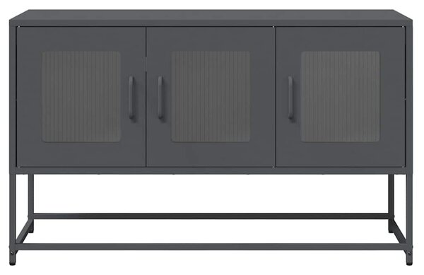 Antracit hidegen hengerelt acél TV-szekrény 100,5x39x60,5 cm