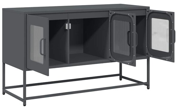 Antracit hidegen hengerelt acél TV-szekrény 100,5x39x60,5 cm
