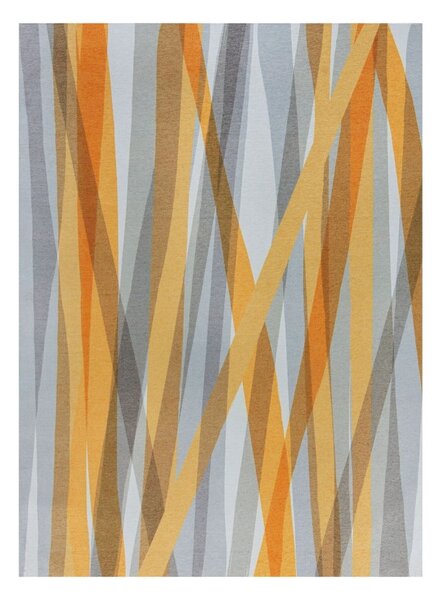 Isabella narancssárga-szürke kétrétegű szőnyeg, 120 x 170 cm - Flair Rugs