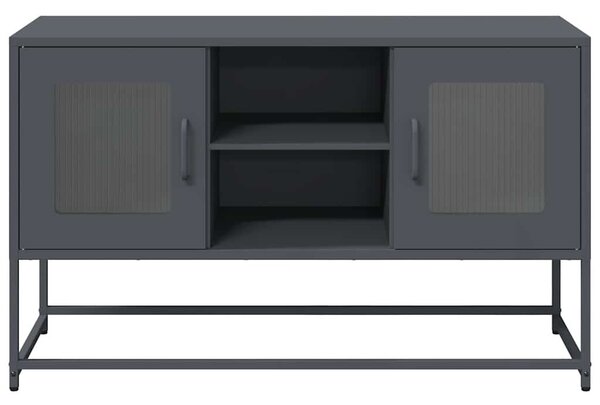 Antracitszürke acél TV-szekrény 100,5x39x60,5 cm