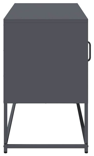 Antracitszürke acél TV-szekrény 100,5x39x60,5 cm