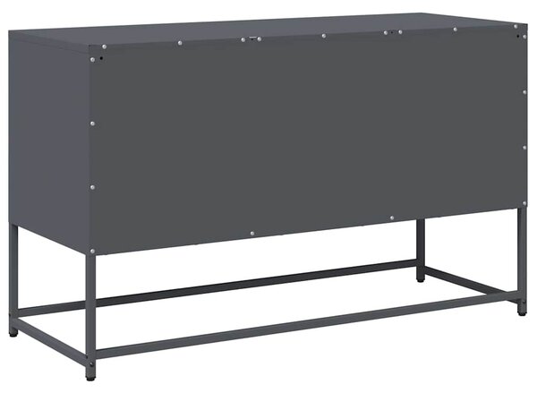 Antracitszürke acél TV-szekrény 100,5x39x60,5 cm