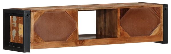 TV szekrény 100x30x25 cm tömörfa, újrahasznosított fa